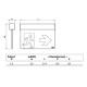 PLAFONIERA EMERGENZA UP LED EXIT DF20M SA 1/2/3H - BEGHELLI 4320 product photo Photo 02 2XS
