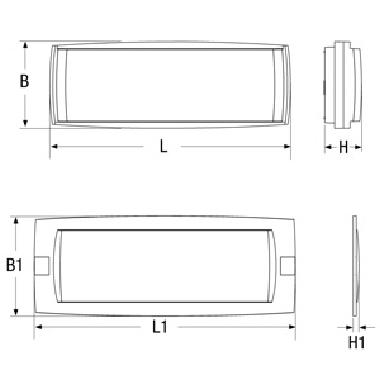 LOG LED LGFM 24W SE 1/2/3P - BEGHELLI 12184FM product photo Photo 02 3XL