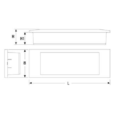 LAMPADA LED EMERGENZA 24W(CORRISPETTIVO FLUORESCENTE) 6ORE INCASSO - BEGHELLI 1499/24 product photo Photo 02 3XL