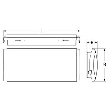 Lampada emergenza F65 24W IP65 SE 1N/RM - BEGHELLI 19010 product photo Photo 02 3XL