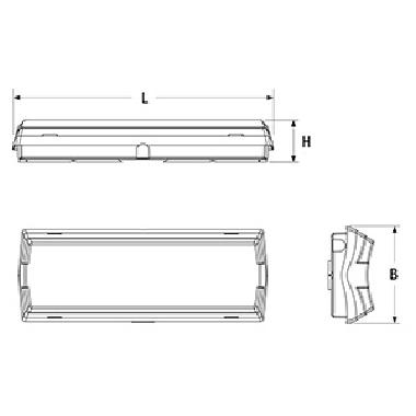 Lampada emergenza EKOSTILE 11W IP40 SE 1N/RM - BEGHELLI 19056 product photo Photo 02 3XL