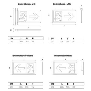 INDICA LED DF20M LG SA 1/3H - BEGHELLI 19305 product photo Photo 02 3XL