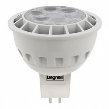 LAMPADA SPOT ECOLED MR16 LED 6.5W 12V GU5.3 3000K - BEGHELLI 56035 product photo Photo 01 3XL