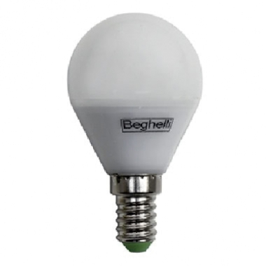 LAMPADA ECOSFERA LED FROST 5W 230V E14 3000K BEGHELLI 56072 - BEGHELLI 56072 product photo Photo 01 3XL