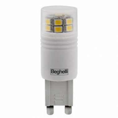 LAMPADA ECO LED BISPINA 3W 230V ATTACCO G9 3000K - BEGHELLI 56090 product photo Photo 01 3XL
