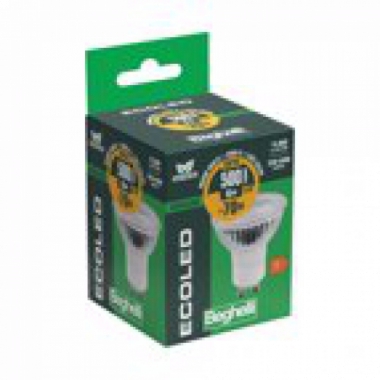 FARETTO GU10 ECOLED 30° VETRO SPOT GLASS 6W 1000 LUMEN GU10 3000K - BEGHELLI 56172 product photo Photo 02 3XL