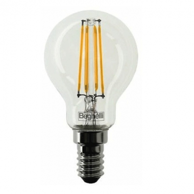 LAMPADA ZAFIRO LED SFERA 4W ATTACCO E14 4000K - BEGHELLI 56179 product photo Photo 01 3XL