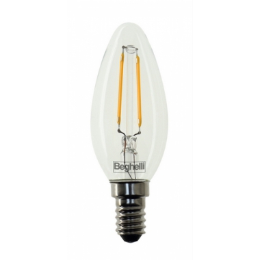 LAMPADA OLIVA ZAFIRO LED 4W ATTACCO E14 2700K 470LM - BEGHELLI 56407 product photo Photo 01 3XL