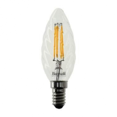 LAMPADINA ZAFIRO LED TORTIGLIONE 2W ATTACCO E14 2700K - BEGHELLI 56411 product photo Photo 01 3XL