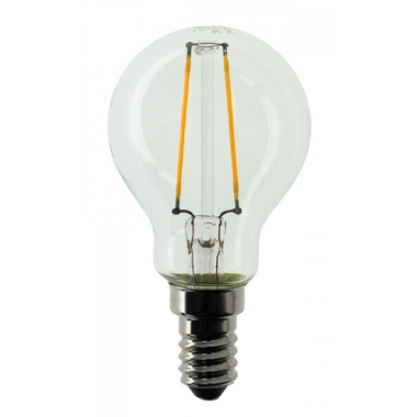 LAMPADA SFERA CHIARA ZAFIRO LED 2W ATTACCO E14 2.7K - BEGHELLI 56421 product photo Photo 01 3XL