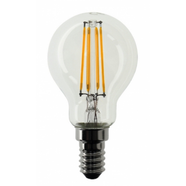 LAMPADA SFERA CHIARA ZAFIRO LED 4W ATTACCO E14 2.7K - BEGHELLI 56422 product photo Photo 01 3XL