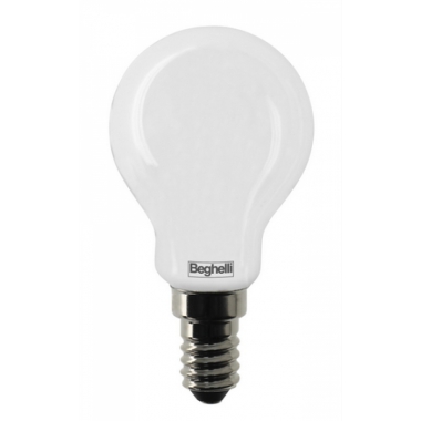 LAMPADA SFERA OPALE ZAFIRO LED 4W E14 2700K - BEGHELLI 56434 product photo Photo 01 3XL