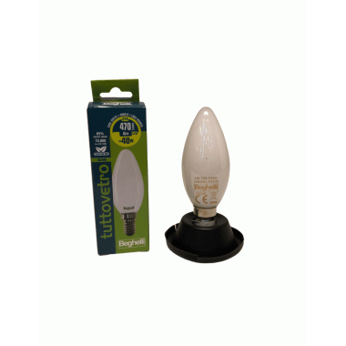 LAMPADA TVETRO LED OPALE OLIVA 5W ATTACCO E14 4K - BEGHELLI 56533 product photo Photo 01 3XL