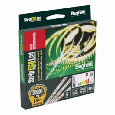 STRISCE LAMPADE STRIP LED HP 18W IP65 3000 KELVIN - BEGHELLI 56674 product photo Photo 02 3XL