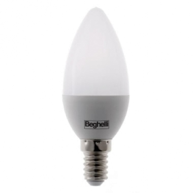 LAMPADA OLIVA PRIMA LED 4W 350LUMEN C35 ATTACCO E14 4000 KEVIN - BEGHELLI 56839 product photo Photo 01 3XL