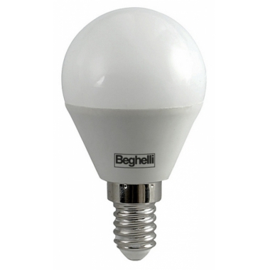 LAMPADA SFERA LED 3,5W ATTACCO E14 4000 KELVIN 250 LUMEN - BEGHELLI 56963 product photo Photo 01 3XL