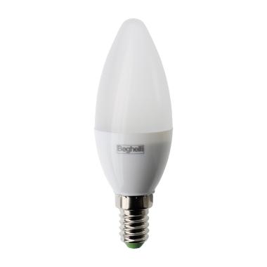 Lampadina oliva LED 6500K 700lm E14 7W 38x112mm - BEGHELLI 56979 product photo Photo 01 3XL