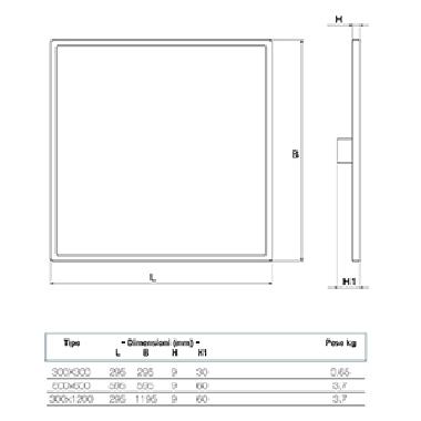 PLAFONIERA PaneLED 38W Apparecchio Innovativo a Sorgente LED, 4000K, 1200x300mm - BEGHELLI 70013 product photo Photo 03 3XL