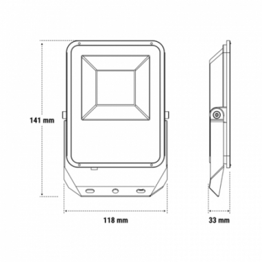 PROIETTORE FL LED 20W NERO IP66 SENS 3000K - BEGHELLI 86167 product photo Photo 04 3XL