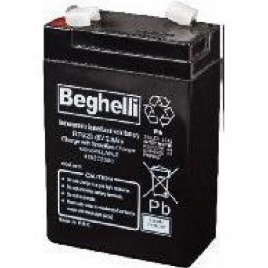 BATTERIA PB 6V 2.8AH CABLE 5023 - BEGHELLI 8799 product photo Photo 01 3XL