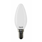 LAMPADA OLIVA OPALE ZAFIRO LED 4W E14 2700K - BEGHELLI 56428 product photo