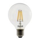 Lampada led globo trasparente 80 E27 06W 230V 2700k ZafiroLED - BEGHELLI 56441 product photo