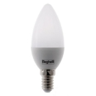 LAMPADA OLIVA PRIMA LED 4W 350LUMEN C35 ATTACCO E14 4000 KEVIN - BEGHELLI 56839 product photo