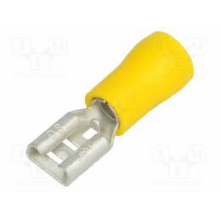 PRESA FASTON FEMMINA GIALLO 4-6MM X MAS.6.3X0.8MM - B.M. 00391 product photo