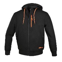 FELPE ZIP LUNGA C/CAPPUCCIO BLACK TG. M - B.M. 076650002 product photo