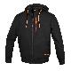 FELPE ZIP LUNGA C/CAPPUCCIO BLACK TG. L - B.M. 076650003 product photo Photo 01 2XS