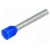 TERMINALE BUSSOLA PREISOLANTE 2.5MM BLU DIN 46228/4 - B.M. 00507 product photo Photo 01 2XS