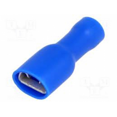 PRESA FASTON FEMMINA ISOLANTE BLU 1.5-2.5MM MAS.6.3X0.8MM - B.M. 00291 product photo Photo 01 3XL