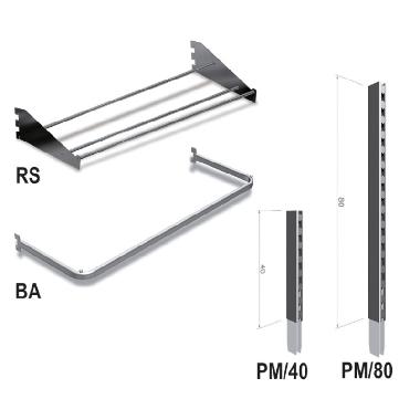 BARRE PORTA APPENDINI L.100 C68 BA - B.M. 068000130 - B.M. 068000130 product photo Photo 03 3XL