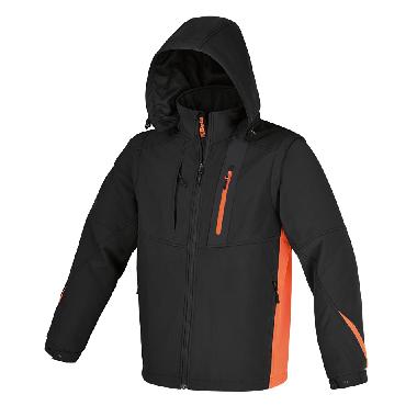 GIACCHE SOFTSHELL CON CAP BLACK TG.M - B.M. 076590002 - B.M. 076590002 product photo Photo 02 3XL