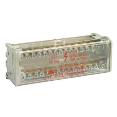 MORSETTO BIPOLARE 125A 6 MOD 11DER - B.M. 9905 product photo Photo 02 3XL