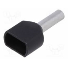 TERMINALE BUSSOLA DIN NERO 2X1,5MM - B.M. 00656 product photo