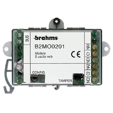 SIST.B2 MOD.2 USCITE RELE C/CONT.SCAMBIO 1A - *BPT B2MO0201 - *BPT B2MO0201 product photo Photo 01 3XL