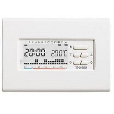 BPT TH400BB - CRONOTERMOSTATO DIGITALE SETTIMANALE TH 400 BB 3X1,5 AAA BIANCO 69404200 - *BPT TH400BB - *BPT TH400BB product photo Photo 01 3XL