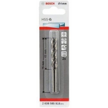 PUNTA DA TRAPANO PER METALLO ORIGINALE HSS-G DIN338: 4 X 43 X 75: 2 UDS - BOSCH 2608585916 product photo
