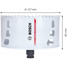 SEGA A TAZZA  IN METALLO DURO HEAVY DUTY CARBIDE 127MM - BOSCH 2608594182 product photo
