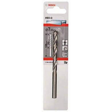 PUNTA TRAPANO METALLO HSS-G 7X69X109 MM STANDARD DIN 338 - BOSCH 2608585929 product photo Photo 01 3XL