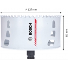 SEGA A TAZZA  IN METALLO DURO HEAVY DUTY CARBIDE 127MM - BOSCH 2608594182 product photo