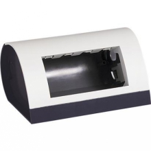 SCATOLA PORTAFRUTTI SCRIVANIA 4 POSTI INTERLINK BIANCA PER LIVING LIGHT - BTICINO 150433 product photo