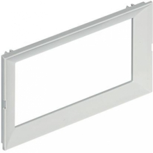 SUPPORTO E MOSTRINA 4 MODULI LIVINGLIGHT GRIGIO CHIARO - BTICINO 150675 product photo
