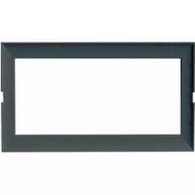 SUPPORTO 4 MODULI MAGIC/MATIX+MOSTRINA DI FINITURA GRIGIO ANTRACITE - BTICINO 150676 product photo