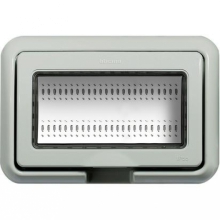 COPERCHIO IP55 4P GRIGIO RAL IDROBOX LUNA LIVINGLIGHT - BTICINO 24604 product photo
