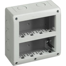 CUSTODIA IP40 8 POSTI VERTICALE BASE + COPERCHIO IDROBOX MATIX - BTICINO 25408V product photo