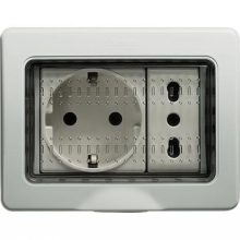 CONTENITORE 3 POSTI IP55 MATIX PARETE TOPPA - BTICINO 25503 product photo