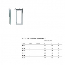 CORNICE+TELAIO X SERIE TERSISTEM 3 MODULI SFERA CLASSIC - BTICINO 331831 product photo