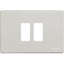 PLACCA 2 POSTO SCATOLA TONDA OXIDAL MAGIC - BTICINO 500/23/X product photo